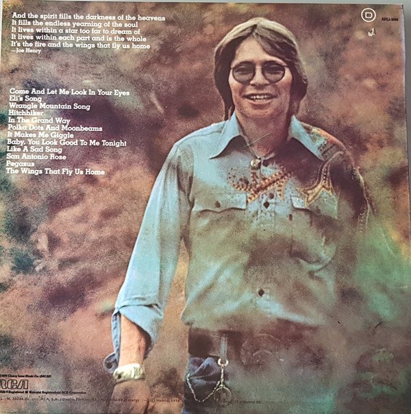 Country, Folk, John Denver, LP, Soft Rock | Historia Nuestra