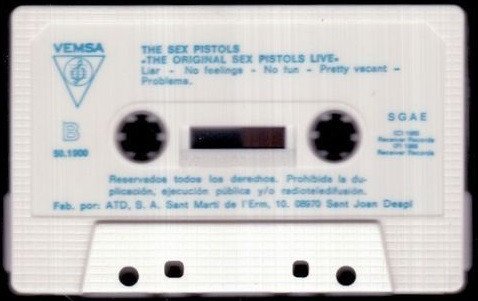 Punk, Tape, The Original Pistols* | Historia Nuestra