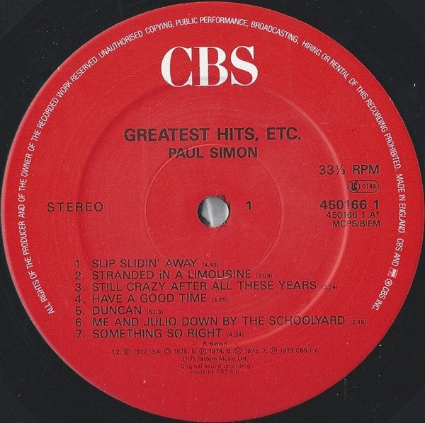 LP, Paul Simon, Pop Rock | Historia Nuestra