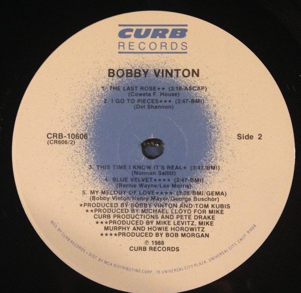 Bobby Vinton, LP, Vocal | Historia Nuestra