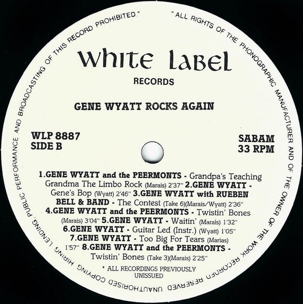 Gene Wyatt, LP, Rock Roll | Historia Nuestra
