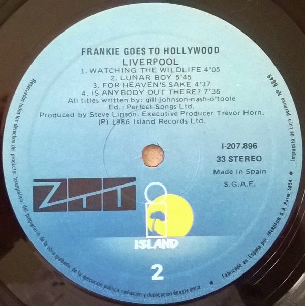 Frankie Goes To Hollywood, LP, Synthpop | Historia Nuestra
