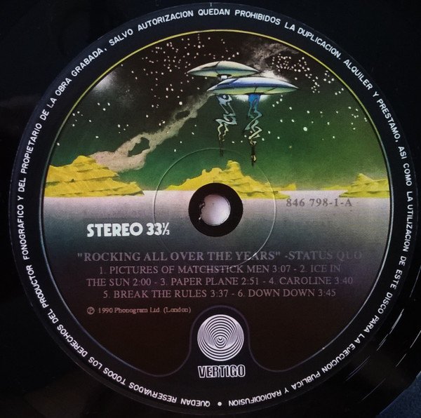 Classic Rock, LP, Pop Rock, Status Quo | Historia Nuestra