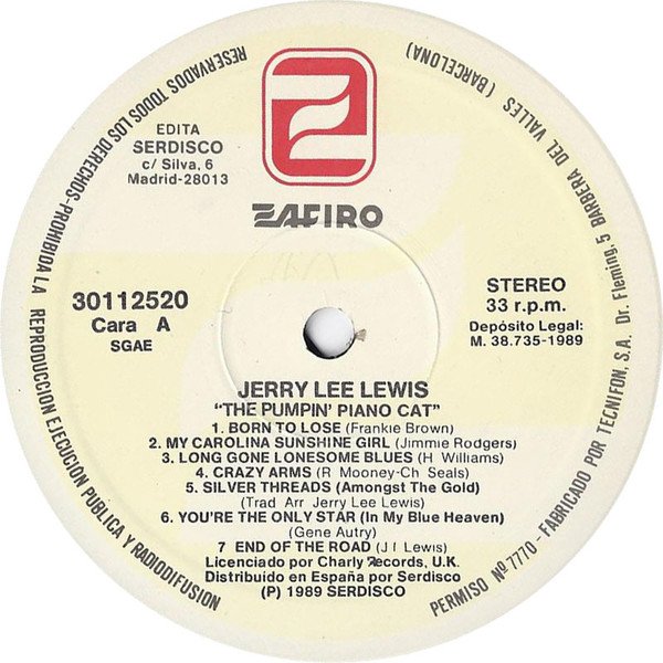 Jerry Lee Lewis, LP, Rock Roll | Historia Nuestra