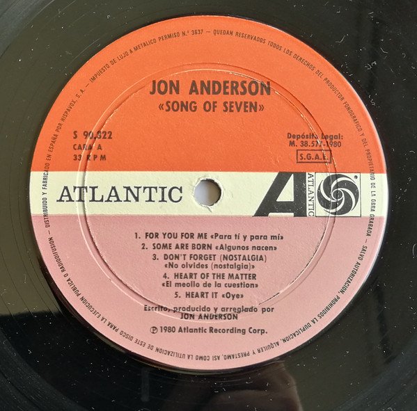 Jon Anderson, LP, Synthpop | Historia Nuestra