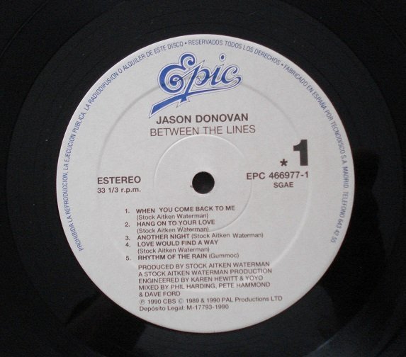 Hi NRG, Jason Donovan, LP, Synthpop | Historia Nuestra