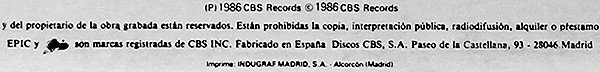 12 inch, Synthpop, The The | Historia Nuestra