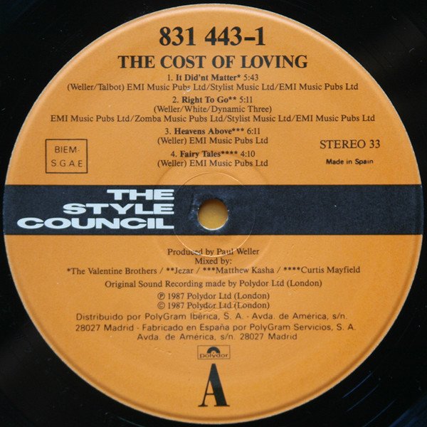 Funk, LP, Mod, Soul, Synthpop, The Style Council | Historia Nuestra