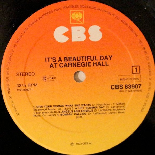 Folk Rock, It's A Beautiful Day, LP, Prog Rock, Psychedelic Rock | Historia Nuestra