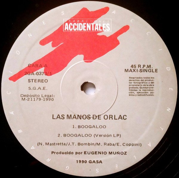 12 inch, Boogaloo, Las Manos De Orlac | Historia Nuestra