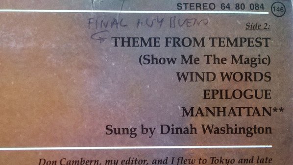 Ambient, LP, New Age, Soundtrack, Stomu Yamashta* | Historia Nuestra