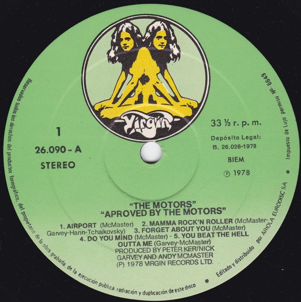 LP, New Wave, Pop Rock, The Motors | Historia Nuestra