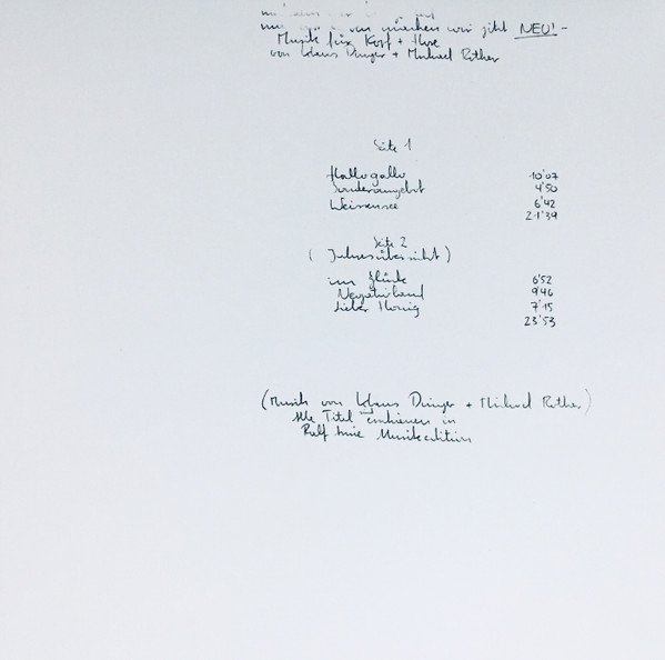 Krautrock, LP, Neu! | Historia Nuestra