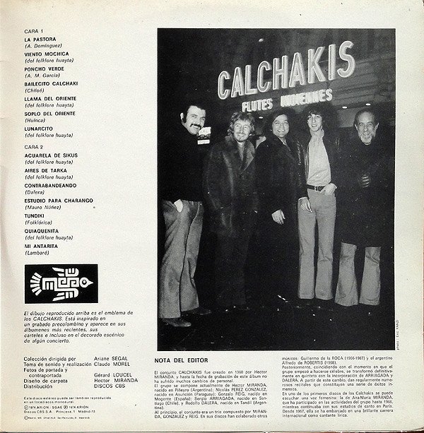 Los Calchakis, LP, Quechua | Historia Nuestra