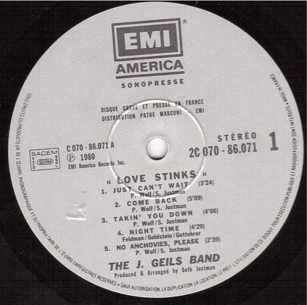 LP, Pop Rock, The J. Geils Band | Historia Nuestra
