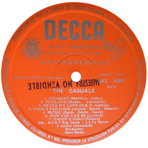 LP, Pop Rock, The Casuals | Historia Nuestra