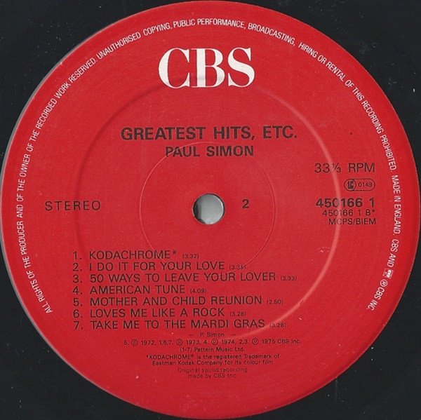 LP, Paul Simon, Pop Rock | Historia Nuestra