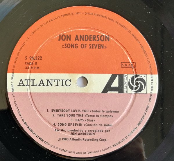 Jon Anderson, LP, Synthpop | Historia Nuestra