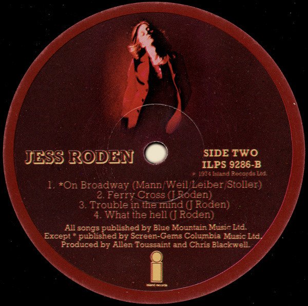 Jess Roden, LP, Soft Rock, Soul | Historia Nuestra