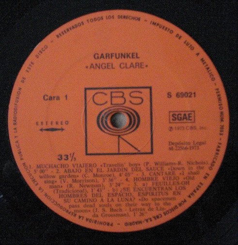 Art Garfunkel, Folk Rock, LP | Historia Nuestra