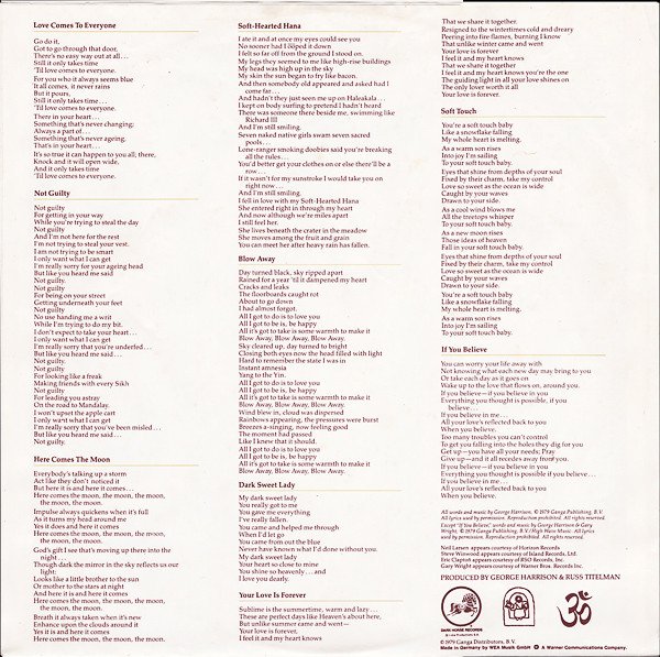 Classic Rock, George Harrison, LP, Pop Rock | Historia Nuestra