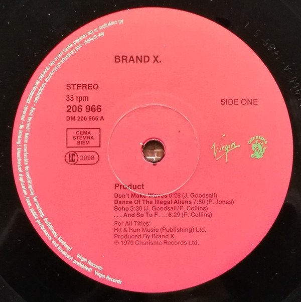 Brand X, Fusion, JazzRock, LP | Historia Nuestra