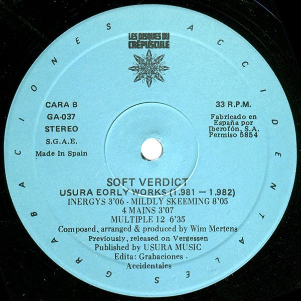 OC yMDIwLmpwZWc jpeg, Wim Mertens, Soft Verdict, Historia Nuestra