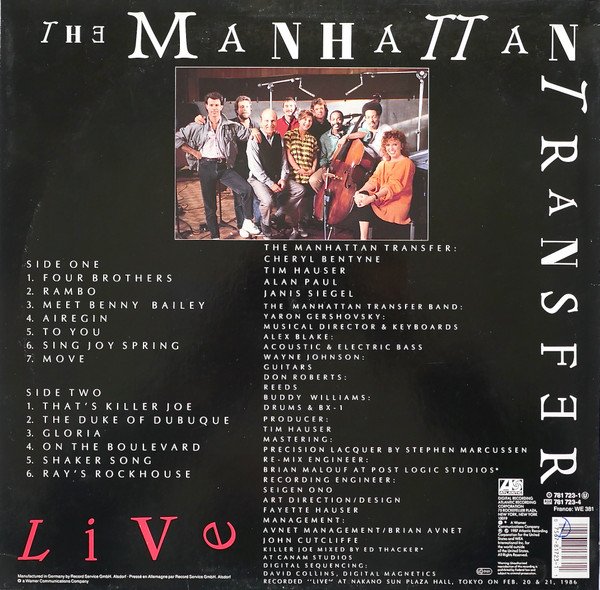 Easy Listening, LP, The Manhattan Transfer, Vocal | Historia Nuestra