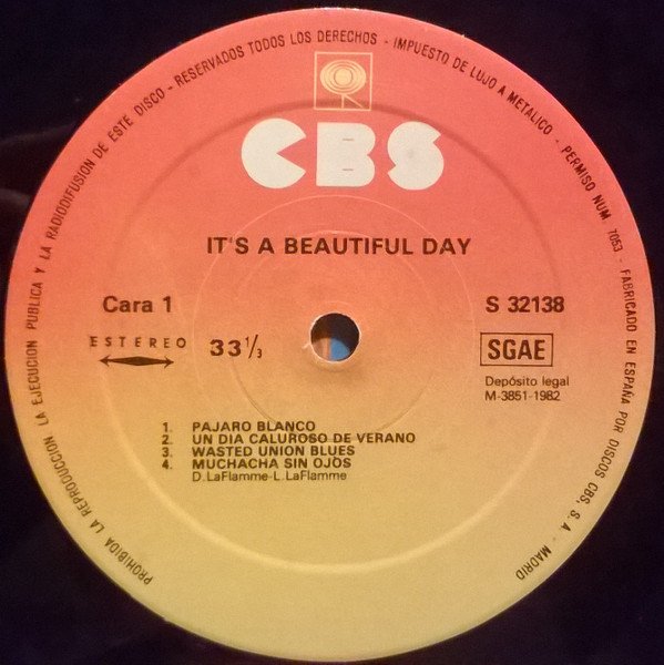 It's A Beautiful Day, LP, Psychedelic Rock | Historia Nuestra