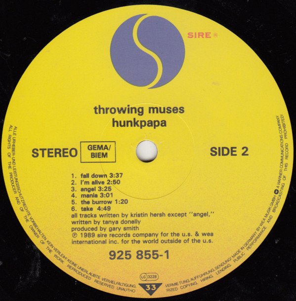 Indie Rock, LP, Throwing Muses | Historia Nuestra