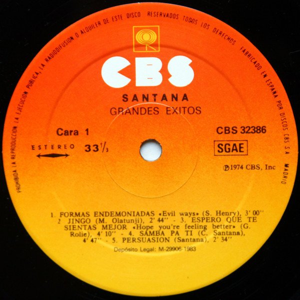 Blues Rock, LP, Psychedelic Rock, Santana | Historia Nuestra