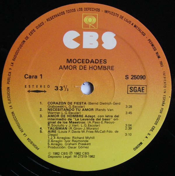 Ballad, LP, Mocedades | Historia Nuestra