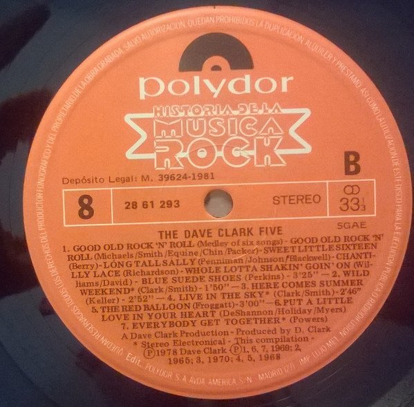 Beat, LP, Rock Roll, The Dave Clark Five | Historia Nuestra
