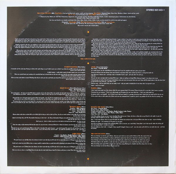 Funk, LP, Mod, Soul, Synthpop, The Style Council | Historia Nuestra