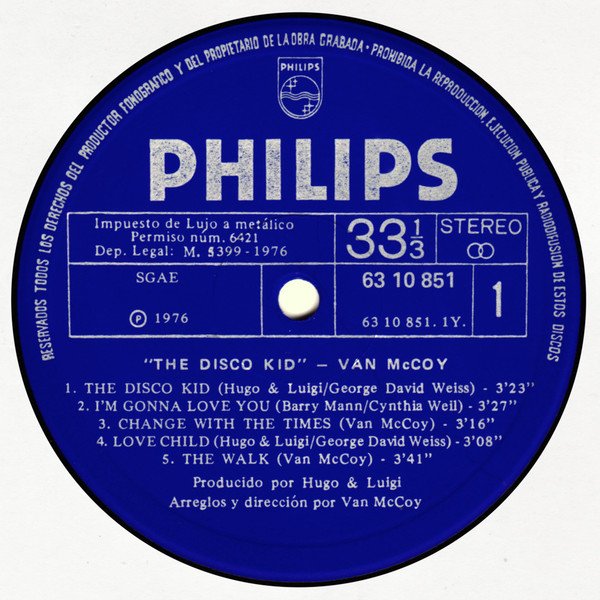 Disco, LP, Soul, Van McCoy | Historia Nuestra