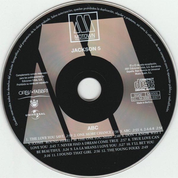 CD, Jackson 5*, Rhythm Blues, Soul | Historia Nuestra