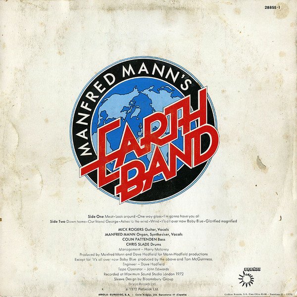 Classic Rock, LP, Manfred Mann's Earth Band, Pop Rock, Prog Rock | Historia Nuestra