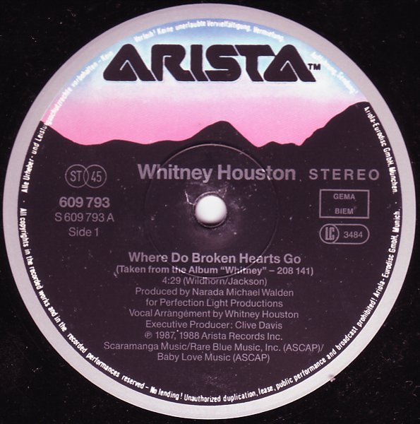 12 inch, Ballad, Whitney Houston | Historia Nuestra