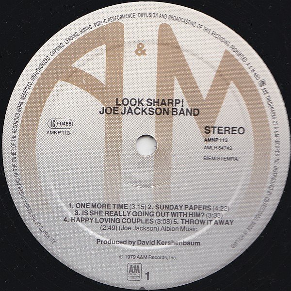 Joe Jackson, LP, New Wave, Power Pop | Historia Nuestra