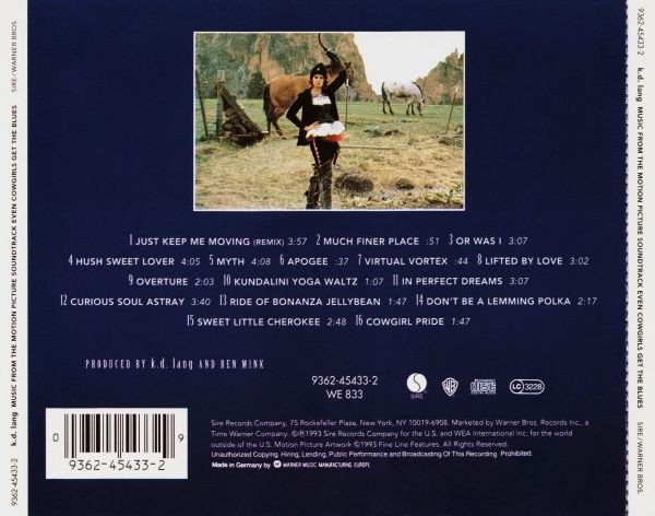 CD, Country Rock, k.d. lang, Rockabilly, Soundtrack | Historia Nuestra
