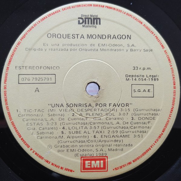 LP, Orquesta Mondragón, Pop Rock | Historia Nuestra