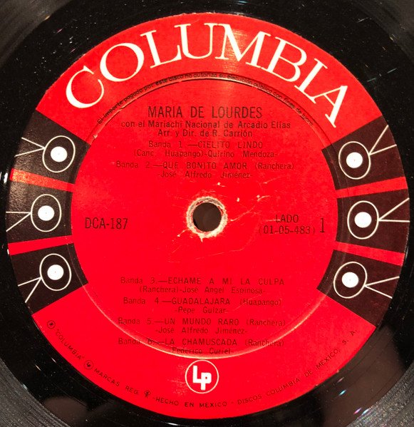 LP, Maria De Lourdes Con El Mariachi Nacional De Arcadio Elías*, Mariachi | Historia Nuestra