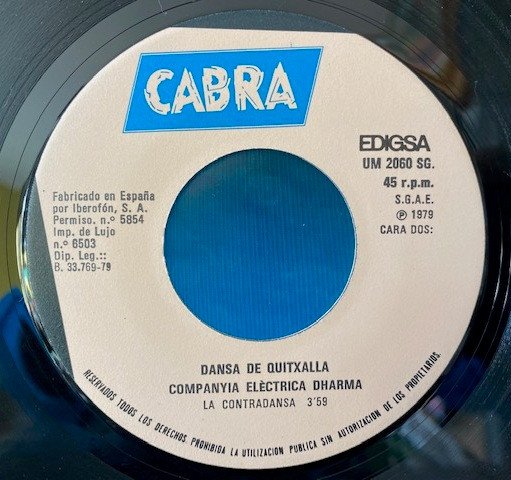 7 inch, Companyia Elèctrica Dharma, JazzRock, Theme | Historia Nuestra