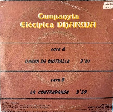 7 inch, Companyia Elèctrica Dharma, JazzRock, Theme | Historia Nuestra