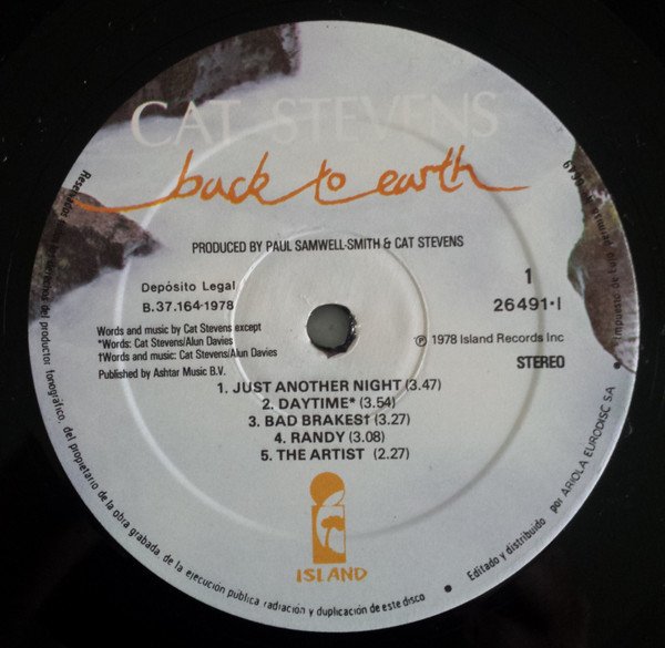 Cat Stevens, LP | Historia Nuestra