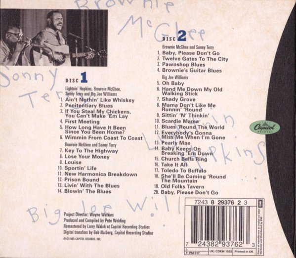 Big Joe Williams, Brownie McGhee, CD, Delta Blues, Sonny Terry, Various - Lightnin' Hopkins | Historia Nuestra
