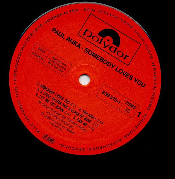 LP, Paul Anka, Vocal | Historia Nuestra