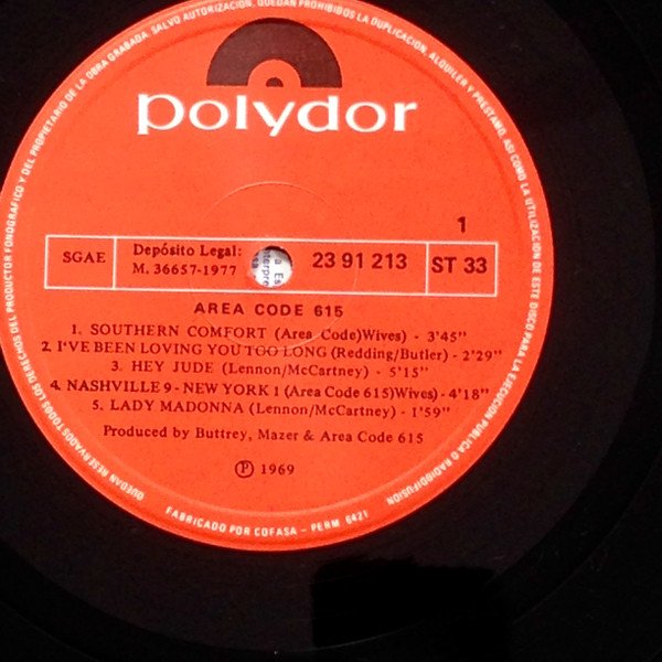 Area Code 615, Classic Rock, Country Rock, Folk Rock, LP | Historia Nuestra