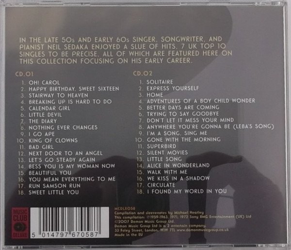 CD, Neil Sedaka, Pop Rock | Historia Nuestra