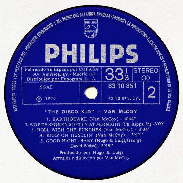 Disco, LP, Soul, Van McCoy | Historia Nuestra